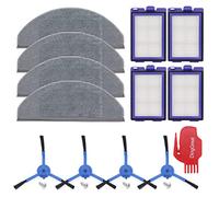 DingGreat Accesorios de Repuesto para Eufy RoboVac X8 Hybrid Robot aspiradoras - 4 Filtros HEPA, 4 Cepillos Laterales, 4 Paños de Microfibra, 1 Cepillo de Limpieza