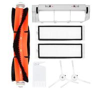 DingGreat Accesorios para aspiradoras para Xiaomi Roborock S55 S50 S51, Incluye 2 Cepillo lateral, 1 Cepillo principal, 2 filtro HEPA, 1 Tapa del Cepillo Principal, 1cepillo de limpieza