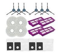 DingGreat Accesorios para Eureka J15 Pro Ultra Robot Partes de aspiradora, 18 piezas de repuesto Set de accesorios (4 filtros, 4 bolsas para el polvo, 4 toallitas y 6 cepillos laterales)