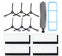DingGreat Accesorios para ILIFE A7 A9S Robot Aspirador Repuestos Paquete de 1 Cepillo Principal, 4 filtros, 6 cepillos Laterales, 1 filtro primario