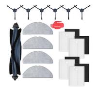 DingGreat Accesorios para robot aspirador Eufy L60 Hybrid/Eufy G50 Hybrid/L60 Hybrid SES, 6 cepillos laterales+1 cepillo principal+4 fregonas+4 filtros