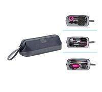 DingGreat Bolsa de viaje para secador de pelo Dyson Supersonic HD01 HD03, bolsa de almacenamiento portátil impermeable para Dyson Airwrap Styler para alisador de pelo Dyson Corrale y accesorios, gris