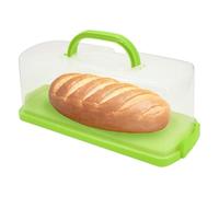 DingGreat Caja de transporte rectangular para tartas de 36 x 15,6 x 13,5 cm, recipiente para tartas con tapa y asa, caja de transporte para tartas, pan y magdalenas, apilable, apto para lavavajillas