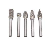 DingGreat Fresa Metal Lápices Set, 5 Piezas 6 x 10mm Escofina Taladro Bit Fresas de Carburo Rotary Archivo Tungsteno Acero Herramientas Rotary Burr para lijar archivos taladrar metal pulido