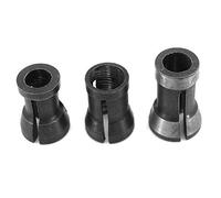 DingGreat Juego de 3 piezas de 6mm/ 6.35mm/ 8mm Adaptador de mandril Carpintería Fresado Recorte Cortador Chuck Cabeza de grabado