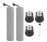 DingGreat Juego de 6 accesorios de repuesto para aspiradoras Dreame H14 Pro, H14 y H14 Dual en húmedo y seco, incluye 2 rodillos de cepillo, 3 filtros HEPA y 1 cepillo de limpieza - Compatible con