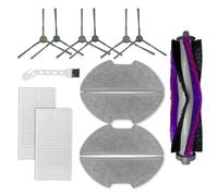 DingGreat Juego de accesorios de repuesto para robot aspirador Eureka E10s 2.Gen - Incluye 1 cepillo principal, 6 cepillos laterales, 2 filtros HEPA y 4 paños de microfibra - Compatible con Eureka