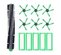 DingGreat Juego de accesorios para robot aspirador Vorwerk Kobold VR200 VR300, 4 filtros HEPA, 6 cepillos laterales y 1 cepillo principal, optimiza el rendimiento de limpieza