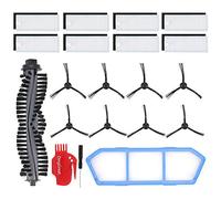 DingGreat Kit Accesorios de Recambio para ILIFE A4s Aspirador Piezas de repuesto Incluye 1x cepillo principal, 8x filtros, 1x filtro primario, 8x cepillos laterales