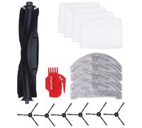 DingGreat Kit Accesorios de Recambio para ROIDMI Eve Plus Robot Aspirador, Incluye 1 Cepillo Principal, 6 Cepillo Lateral, 4 Trapos de Fregona, 4 Bolsas de Polvo, 1Cepillo de Limpieza