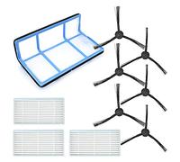 DingGreat Kit de Accesorios de Repuesto compatible con ILIFE/ZACO V3 V3s V5 V5s V5s pro Robot Aspirador, 1 Filtro primario + 3 Filtros + 6 Cepillos Laterales
