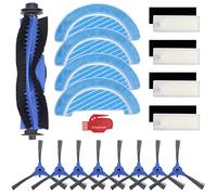 DingGreat Kit de Accesorios de Repuesto para Cecotec Conga 1090 Robot Aspirador Paquete de 1 Cepillo Principal, 4 Filtros, 8 Cepillos Laterales, 4 Trapos de fregona, 1 Cepillo de limpieza