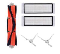 DingGreat Kit de Accesorios para XIAOMI MI Robot Roborock S50 S51 Aspiradoras Repuestos 1 Cepillo Principal 2 Cepillos Laterales 2 Filtros HEPA