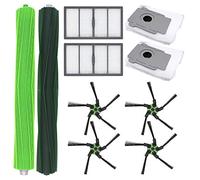DingGreat Kit de Reemplazo para iRobot Roomba S9 (9150) y S9+ Plus (9550) Robot Aspirador - 2 Filtros, 4 Cepillos Laterales, 2 Bolsas, 1 Juego de Cepillos de Goma