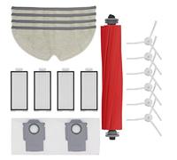 DingGreat Kit de repuestos Accesorio para Roborock Q7 MAX+ Robot Aspirador - 1 Cepillo Principal, 4 Filtros Hepa, 6 Cepillo Lateral, 4 Trapos de Fregona, 2 Bolsas de Polvo, 1Cepillo de Limpieza
