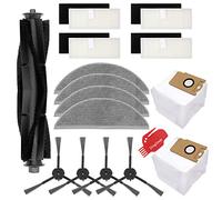 DingGreat Kit de repuestos Compatible con Lydsto R1 Robot Aspirador - 1 Cepillo de Rodillo, 4 Cepillos Laterales, 4 Filtros, 4 Paños de fregona, 2 Bolsas de Polvo, 1 Cepillo de Limpieza