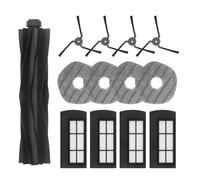 DingGreat Piezas de repuesto para Eufy X9 Pro, robot aspirador accesorios para Eufy Clean X9 Pro (cepillo rol/filtro/limpiaparabrisas lateral/fregona 13pcs)