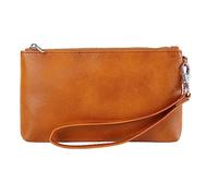 DingGuagua Bolso de Mano para Hombre Bolso de Mano de Cuero de PU Informal de Negocios Cartera para Oficina de Ocio - Para Uso Diario o de Viaje,Marrón