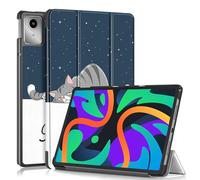 DINGGUAGUA Funda para Lenovo Tab M11 11 Pulgadas 2024 Tablet TB330FU, Ultra Slim Protectora Carcasa con Función de Soporte y Auto Estela/Sueño,Gato Perezoso