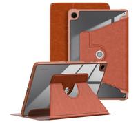 DINGGUAGUA Funda para Samsung Galaxy Tab A11+/A11 Plus 2025 SM-X230/X235/X236,Galaxy Tab A9 Plus 11 Pulgadas SM-X210/X216/X218,Estuche Soportes Giratorios de 360° con Auto Estela/Sueño,Marrón