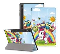 DINGGUAGUA Funda para Tablet Samsung Galaxy Tab S9 11 Pulgadas,Galaxy Tab S9 FE 10,9 Pulgadas 2023（SM-710/X716B/X718UX510/X516）,WUnicornio