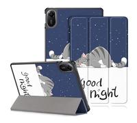 DINGGUAGUA Funda para Xiaomi Redmi Pad 2 Tablet 11 Inch 2025, Ultra Slim Protectora Carcasa con Función de Soporte y Auto Estela/Sueño,Gato Perezoso