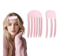 dinghaole 2 peines moldeadores de viento para flequillo esponjoso, pinzas de volumen para flequillo esponjoso, clip de elevación de raíces de cabello rizado instantáneo sin rastro, herramienta de
