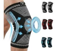 DINGIRA Rodillera para hombre y mujer, juego de 2 rodilleras con almohadillas de gel para rótula, antideslizantes y transpirables, estabilización de rodilla, soporte de rodilla para menisco