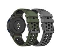 DINGK Brazalete deportivo para Amazfit Active Edge pulsera transpirable suave silicona doble agujero resistente al desgaste ajustable correa de repuesto compatible con Amazfit Active Edge pulsera (3)