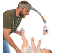 DINGLE DANGLE - Distractor de cambio de pañales - Diadema auxiliar para cambiar pañales, móvil para bebés y sonajero sensorial. Imprescindibles para recién nacidos - Gran regalo de registro de bebé o