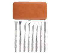 Dingln Archivo De Acero Inoxidable 8pcs Pie Muertas De La Piel Córnea Removedor del Callo del Pie Máquina De Afeitar del Sistema De Herramienta De Pedicura