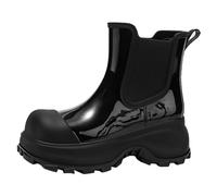 Dinglong Botas Hombre Zapatos de señora, Botas de Nieve Punk, Calcetines de Lana Antideslizantes para Mujer, Botas de Lluvia Interiores, Zapatos de Agua de Goma para Exteriores Botas Hombre