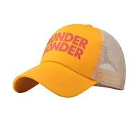 Dinglong Gorra Rejilla Hombre Hombres Sombrero de béisbol Hebilla de Mezclilla al Libre Protector Solar sombrilla Sombrero Gorra Rejilla Hombre (Yellow, One Size)
