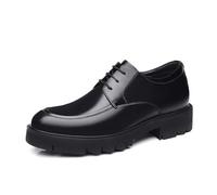 Dinglong nos tratamos Bien Zapatos con Aumento de Altura para Hombre, Zapatos con Aumento de Altura de 10cm/8cm/5cm, Gruesa, Zapatos de Negocios con Oreja Exterior, Formales, (Black, 37)