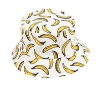 Dinglong Sombrero Senderismo Double Fisherman Cap Adult Side Wear Hat Banana Unisex Outdoors Caps Sombrero Senderismo (White, One Size)