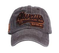 Dinglong Sombreros de Paja Hombre Tie de béisbol Fashion Teñido Hop Unisex Cap Sun Hip Hat Mujeres Hat Ajustable Men Baseball Caps Sombreros de Paja Hombre (Coffee, One Size)