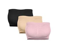 Dinglong top Sujetador doble de tubo elástico sin tirantes para mujer, tamaño superior extraíble, acolchado, más Bandeau top top bandeau top sin tirantes bralette mujer encaje brasieres de mujer