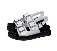 Dinglong verano mujer Sandalias deportivas informales con hebilla inferior gruesa de verano para mujer verano mujer calzado mujer verano 2024 mujer negras sandalias