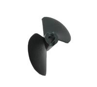 DingMotuo 2-Blade Nylon Propeller for Model Boats, 3mm & 4mm Shaft Hole, Half-Immersed Design(3.17 * 32mm LH)