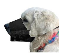 Dingo Bozal de Nylon Suave con Malla Transpirable para Razas Medianas, Doberman, Retriever, Schnauzer, Terrier, Negro (16775-2)