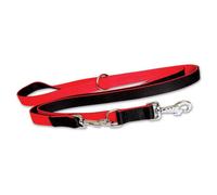 Dingo Correa Doble Extra Convertible para Perros Rojo/Negro 220cm