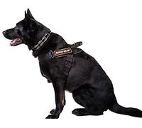 Dingo Gear Arnés Multifuncional para Perro en el Trabajo, Entrenamiento de Perro Guardia, e Ipo, Sistema Cobra Hecho a Mano Negro S03197, XL