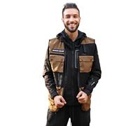 Dingo Gear Chaleco Profesional para Adiestramiento Canino, Hecho a Mano con Tela Ripstop y Malla, Muchos Bolsillos funcionales, Ligero, Color - marrón Coyote, Talla - XXL (S01498)
