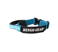 Dingo Gear Collar para Perros Cobra con Hebilla de Seguridad Profesional, Asa Fuerte y Etiqueta Adjunta con Cierre de Tipo Velcro, Perímetro de Cuello 43-47 cm, Azul Marino (S03927)