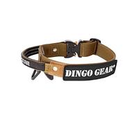 Dingo Gear Collar Cobra con Hebilla Profesional, asa, Velcro, para Defensa, Cuello 43-47 cm, Coyote Brown (S03130)