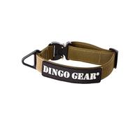 Dingo Gear Collar Cobra con Hebilla Profesional y Velcro, para Defensa, Cuello 45-63 cm, Coyote Brown (S03133)