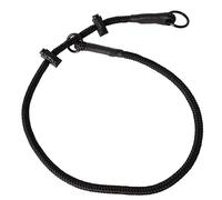 Dingo Gear Collar de entrenamiento para perros - Hecho a mano, resistente cuerda de polipropileno trenzado con dos topes, talla S, negro completo S04077