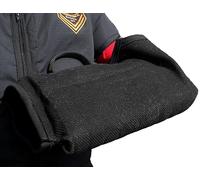 Dingo Gear Garda Manguito de Mordida para Entrenamiento de Perros, IGP, Deportes Caninos, Protección Reforzada Profesional, 1 Asa, 1 Soporte, Dureza Media, Nylcot Negro (S00540)