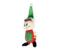 Dingo Juguete de Peluche Elfo para Perro con Sombrero Verde y Chirriador Cosido, Divertido Adiestrar, Buscar, Jugar, Premiar, Juguete Plano de 34 cm de Largo, Multicolor 17473