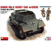 Dingo Mk II Pz.kpfw.mk I 202 (Y) W/ Crew Plástico Kit 1 :3 5 Modelo Miniart